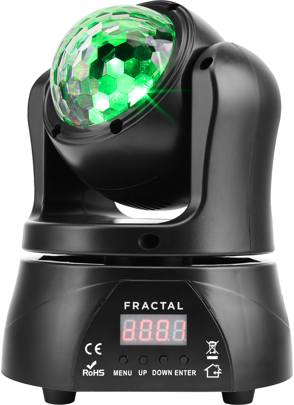 Scénická hlava Fractal Lights Duoray Laserscope s laserom a kaleidoskopom