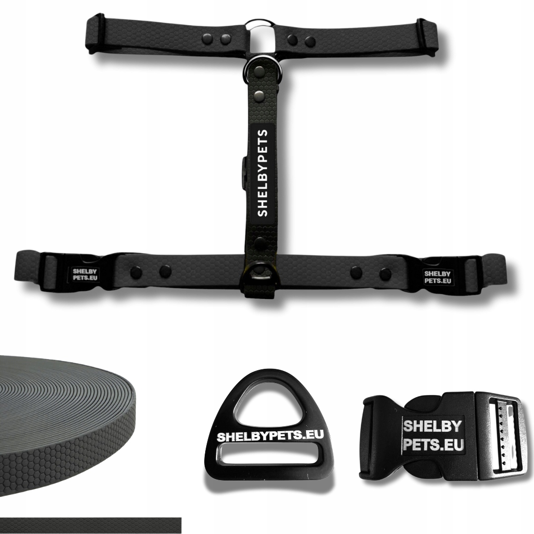 Postroj guard biothane voděodolný pro psa nastavitelný Pvc silný premium