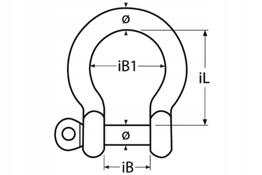Szekla kabłąkowa NIERDZEWNA kwasoodporna omega 6mm Kod producenta 8260406