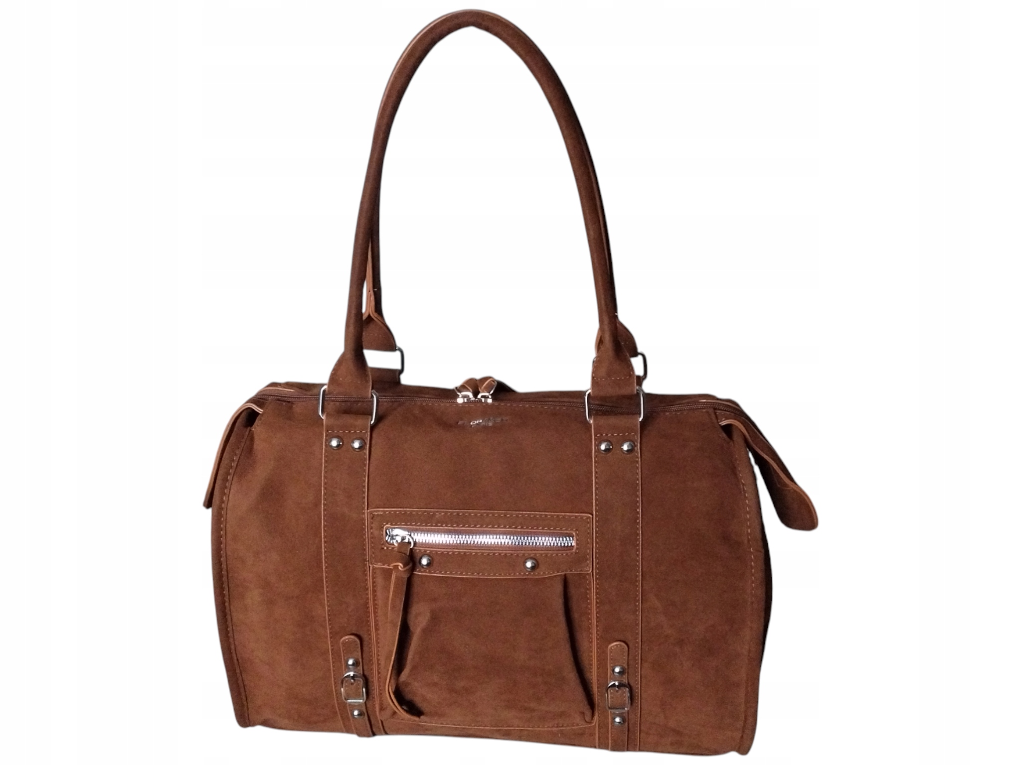 Flora&Co Dámská nákupní taška přes rameno Velká taška Eko kůže Hnědá Camel