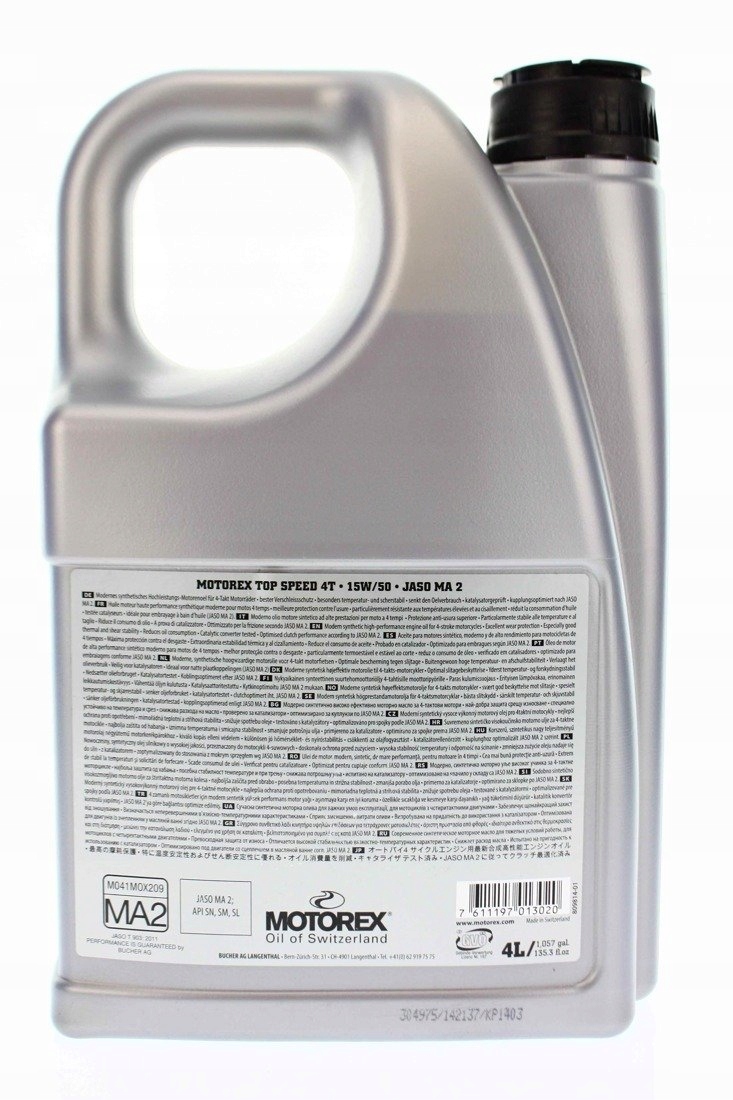 MOTOREX TOP SPEED 4T 15W/50 4L Producent Motorex