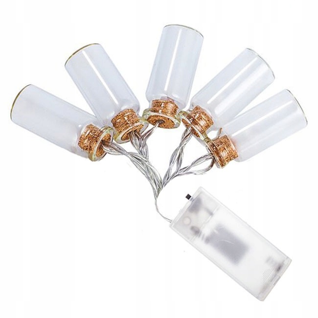 LAMPKI CHOINKOWE 5 BUTELEK 15 LED ŚWIĘTA DRUCIKI Kod producenta XX8785680