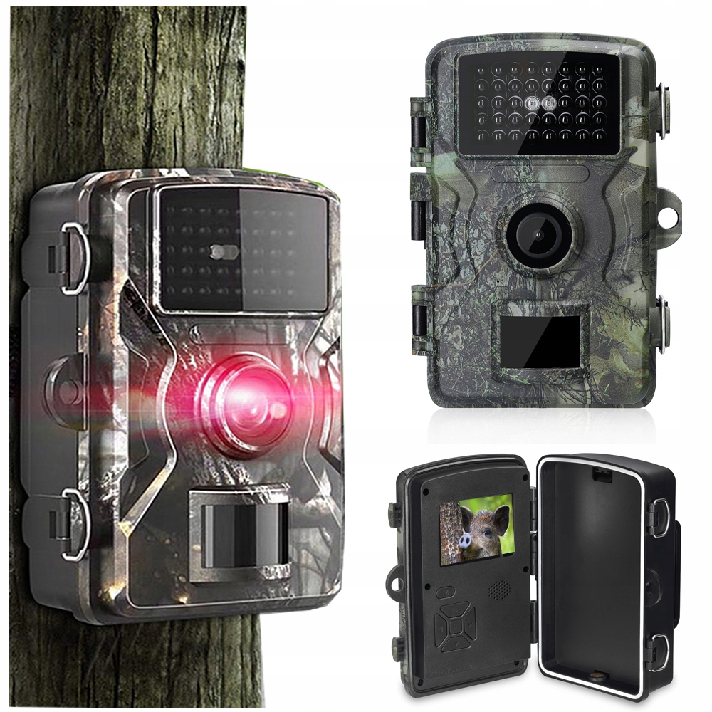 Kamera Leśna Fotopułapka Do Lasu Czujnik Ruchu Ir Tryb Nocny Polskie Menu