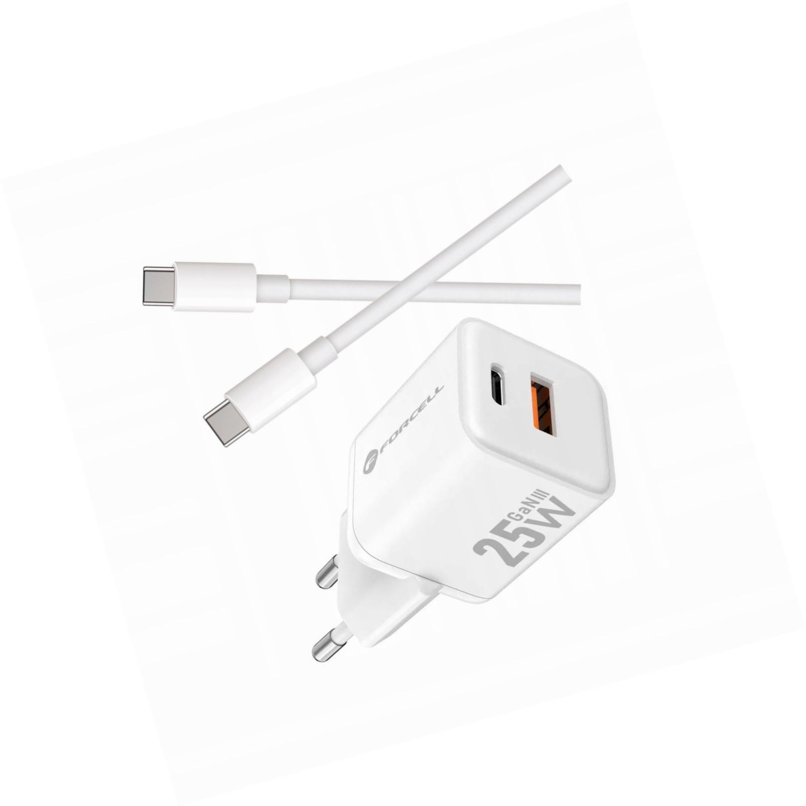Szybka ładowarka Gan 25W 2 porty z kablem Usb-c do Samsung Galaxy S10e