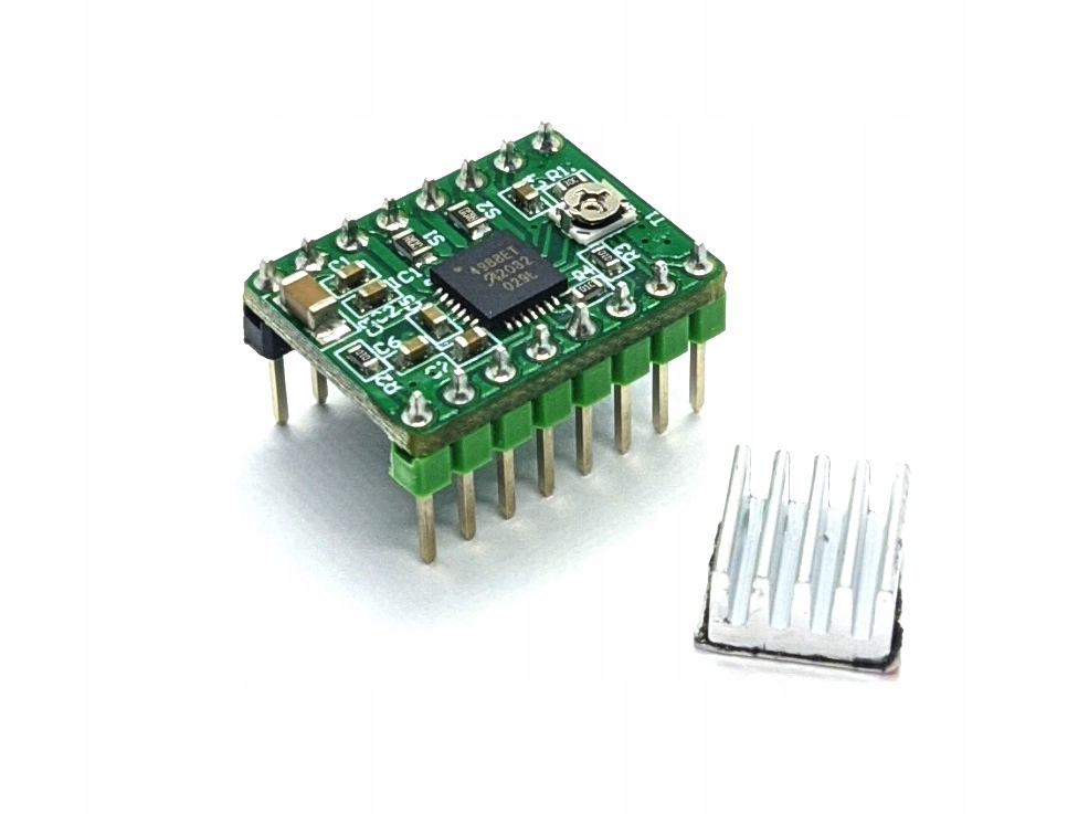 

Stepstick A4988 (zielony) z radiatorem Drukarka 3D