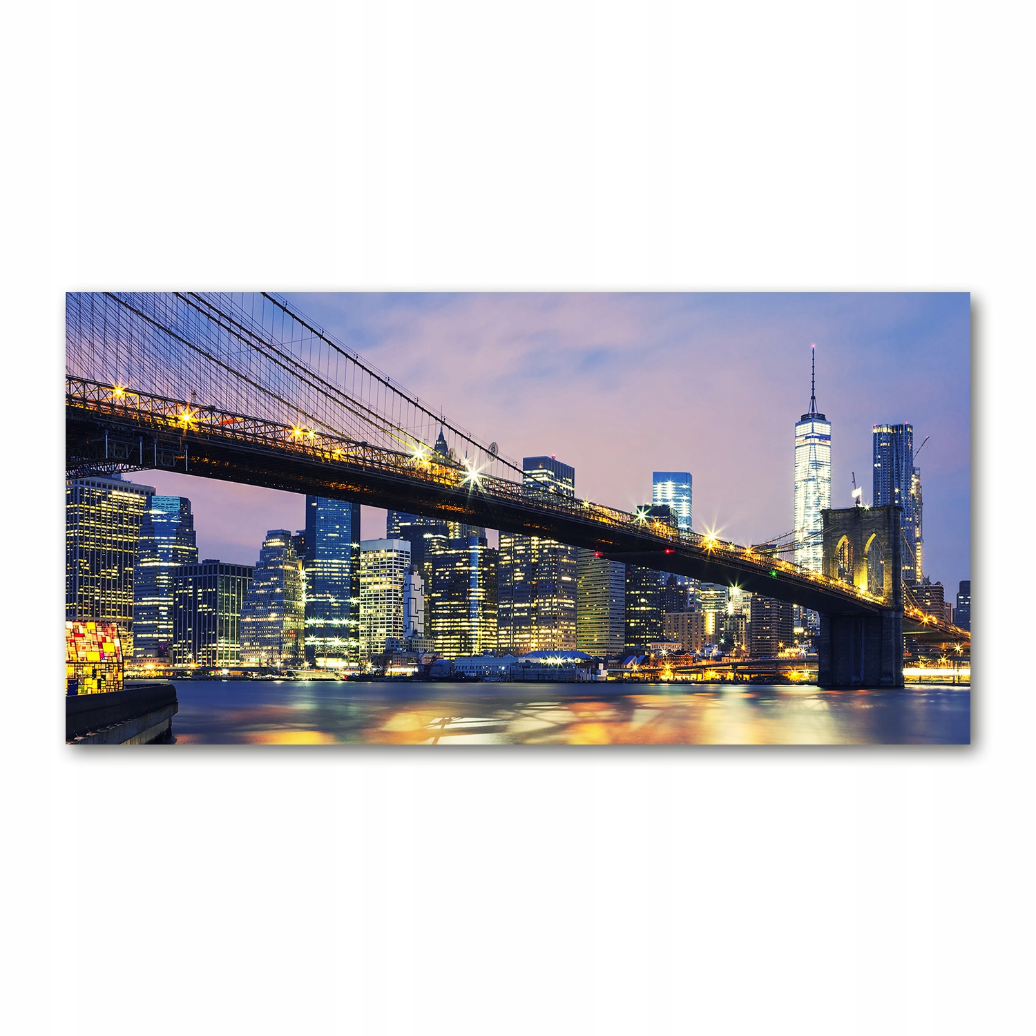 

Foto obraz szkło akryl Most Brookliński 120X60 cm