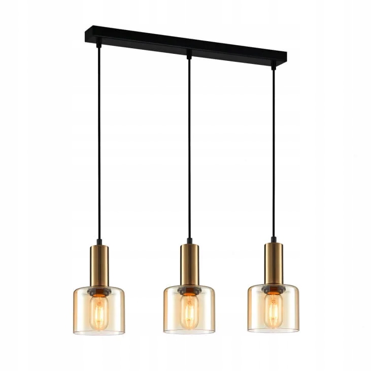 Závesná lampa Italux Santia moderná medená