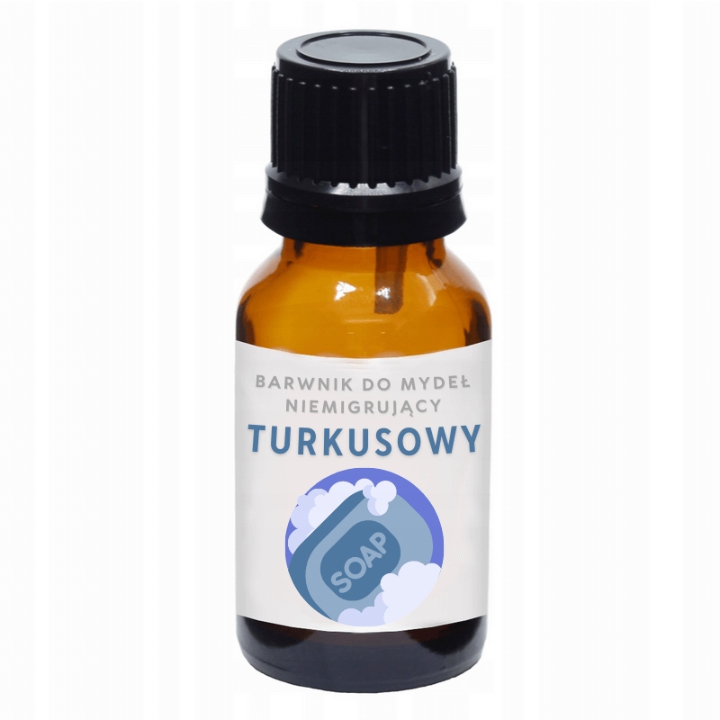 

Barwnik do mydła bazy glicerynowej Turkusowy 10ml