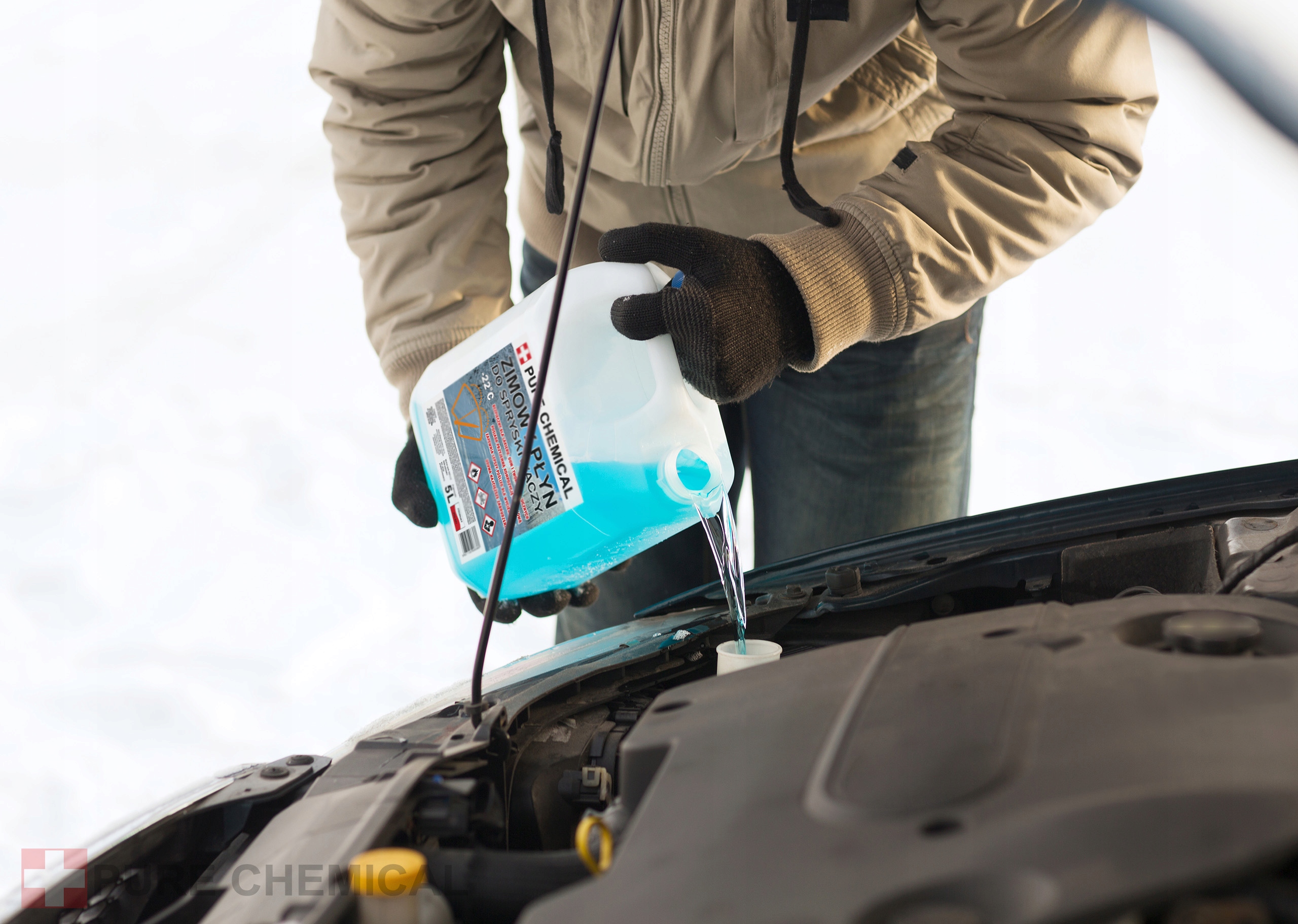 ZIMOWY PŁYN DO SPRYSKIWACZY -TYLKO DLA FIRM- 5L Producent Pure Chemical