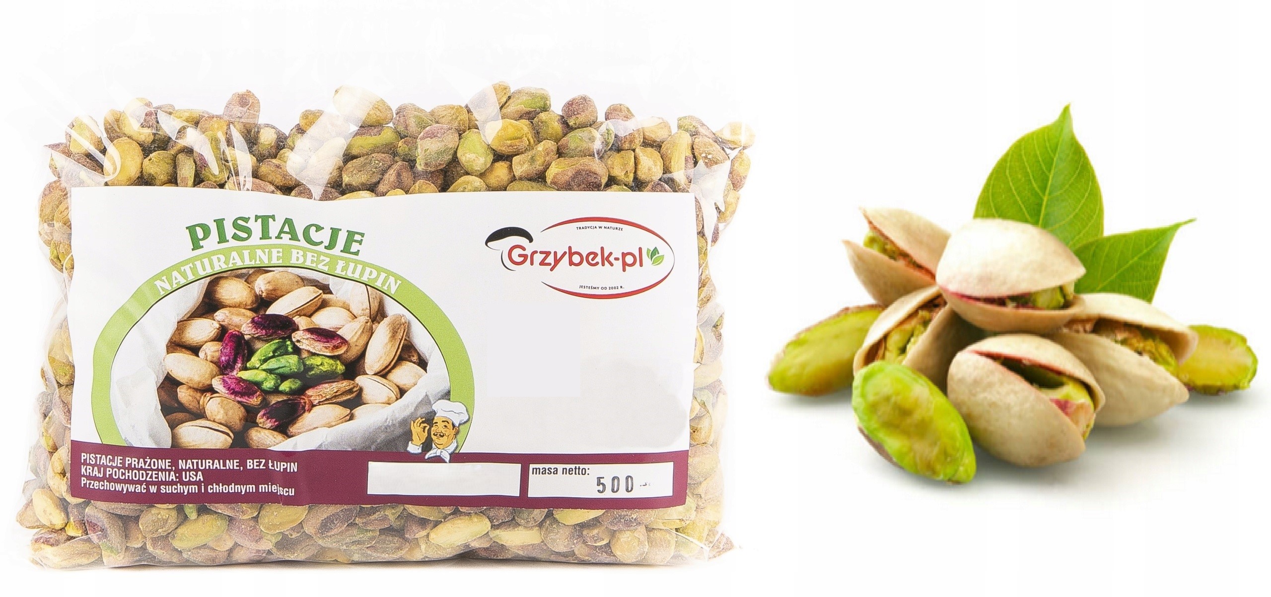 Pistácie Bez Skořápek Pražené Nesolené 500 g z Usa Vysoká kvalita
