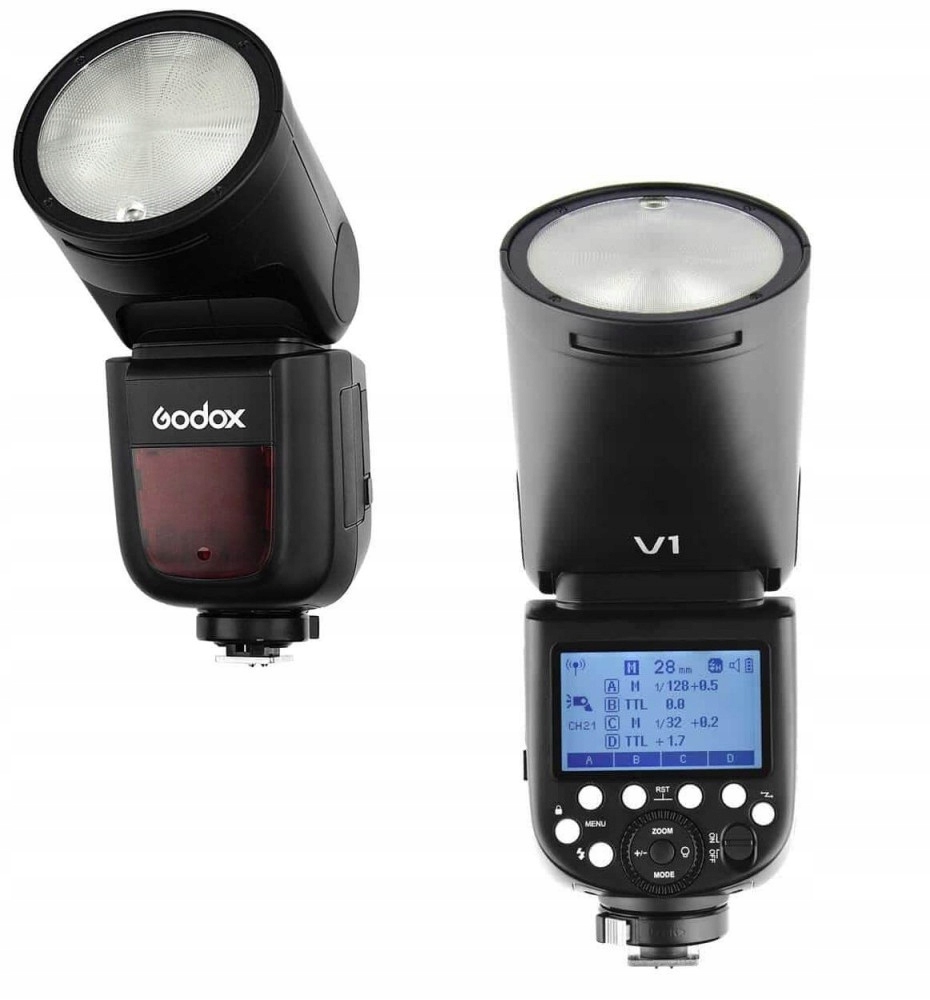 LAMPA BŁYSKOWA GODOX V1 DO SONY MEGA ZESTAW - ETUI, AKUMULATOR, ŁADOWARKA Do aparatów marki Sony / Minolta