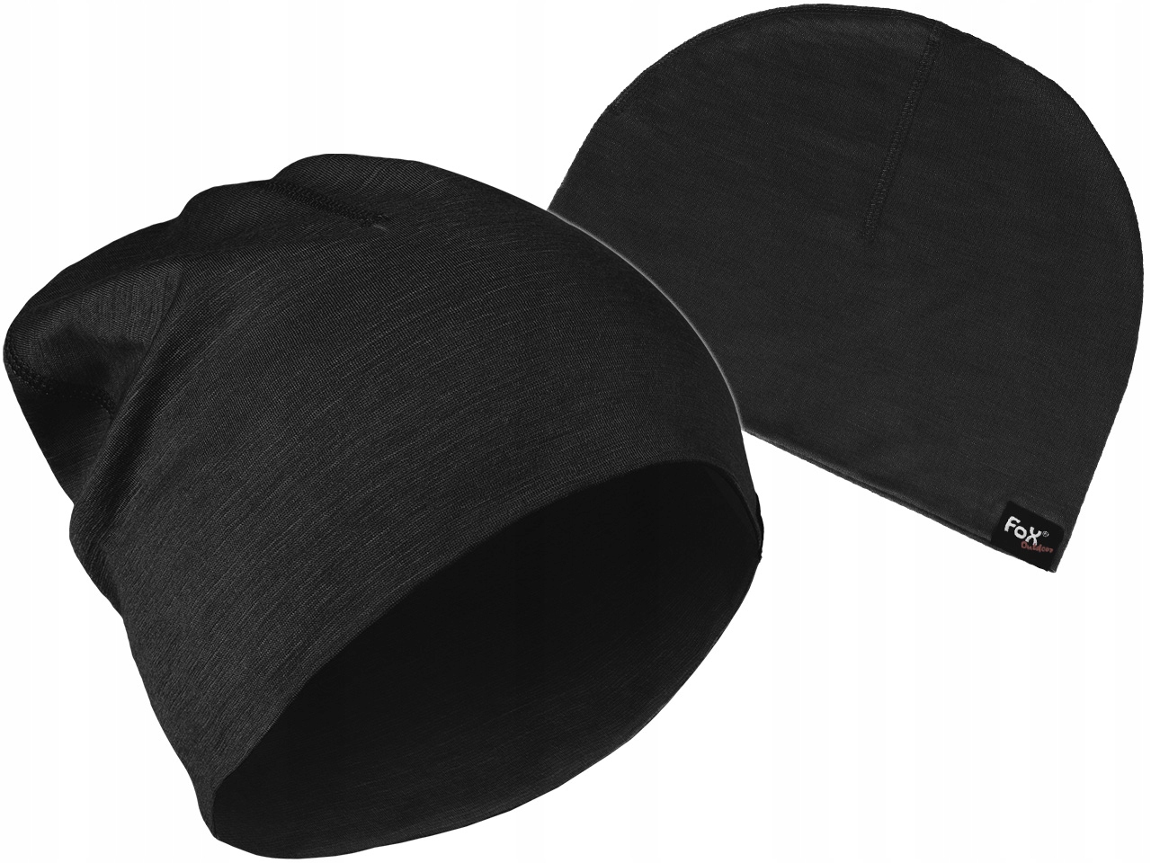 

Czapka Termoaktywna Sportowa Wełna Merino Czarna