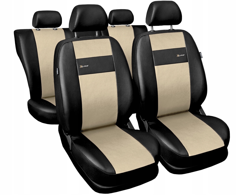 Černé potahy na sedadla automobilů pro Honda Jazz II III IV