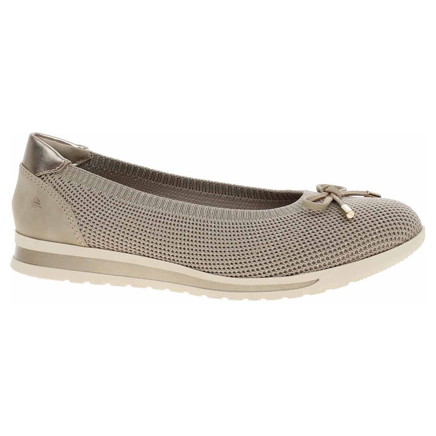 Dámské baleriny Jana 8-22170-46 beige-gold 37