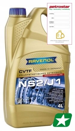 RAVENOL ATF CVTF NS2/J1 FLUID NISSAN 4L