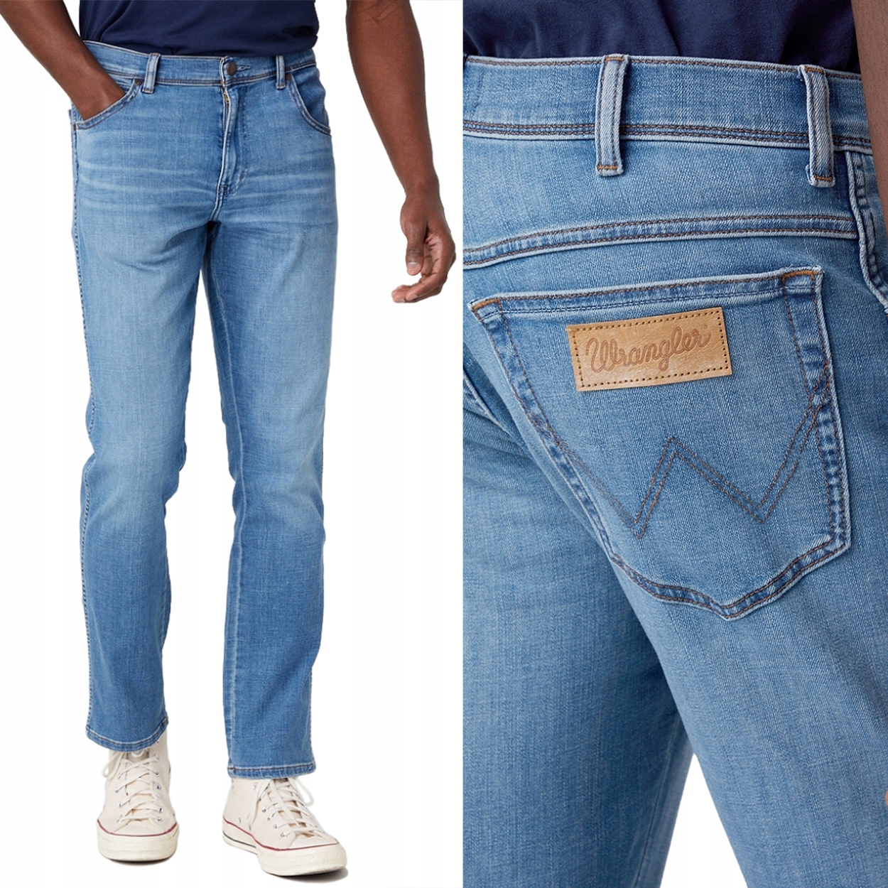 Wrangler Texas Slim The Story Džíny Epic Soft Džínové Kalhoty W33 L34