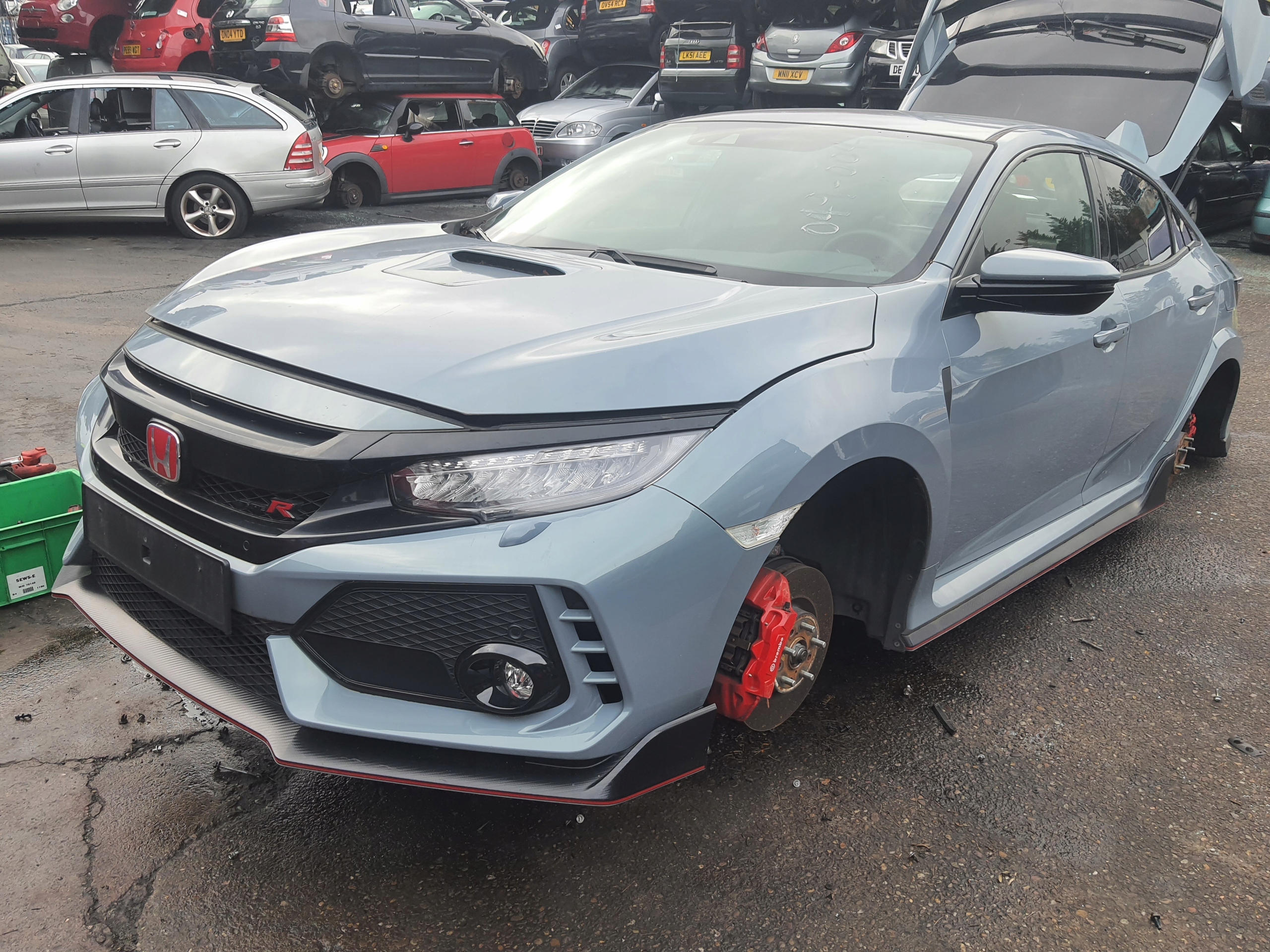 HONDA CIVIC X TYPE R Nh788p 17-> ЧЕТВЕРТЬ ЛЕВА