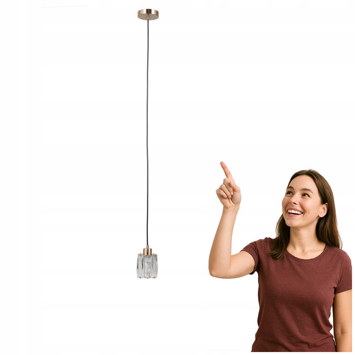 Závěsná lampa Torno PND-40813-1-HBR Italux