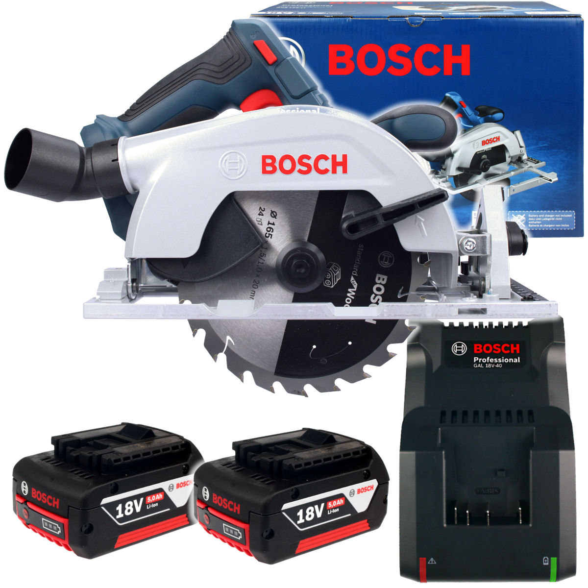 

Pilarka Tarczowa Gks 185-LI Bosch 2x5,0Ah