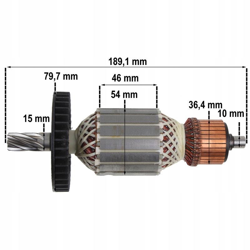 rotor MAKITA HM1203C HM1213C 1203 1213 517818-7 Kód výrobcu: 22-026 517818-7