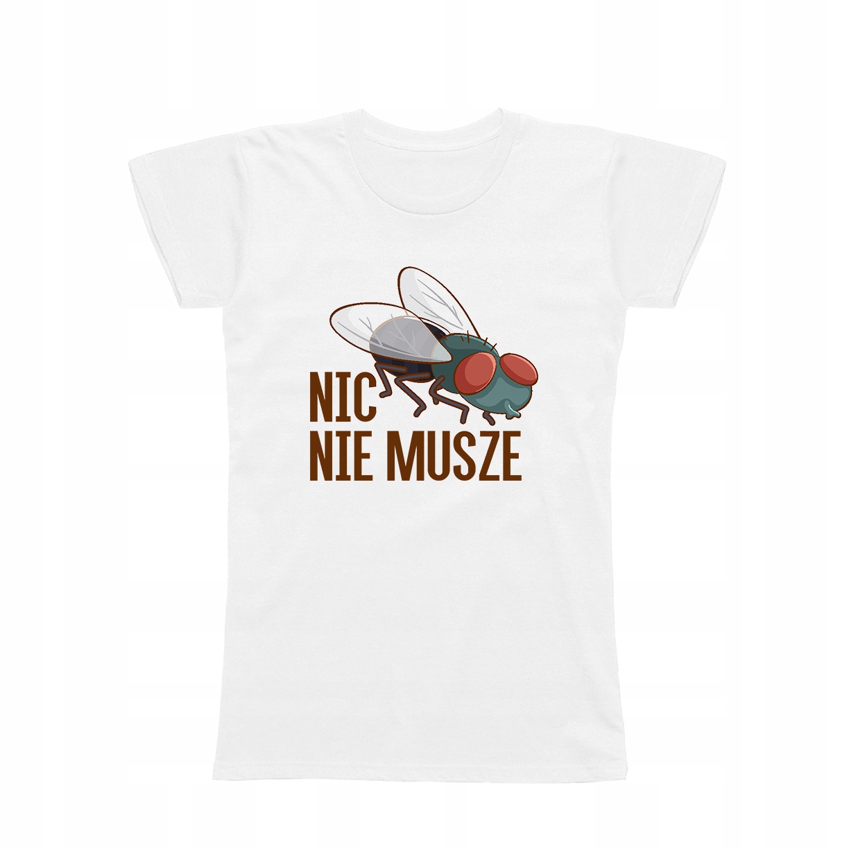 

L - Koszulka T-shirt Nic Nie Musze Mucha Prezent