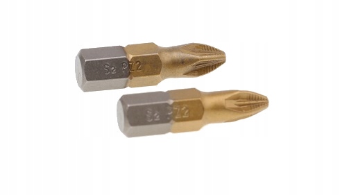

Końcówki Wkrętakowe PZ2 x 25 mm Bity Tytanowe 2szt