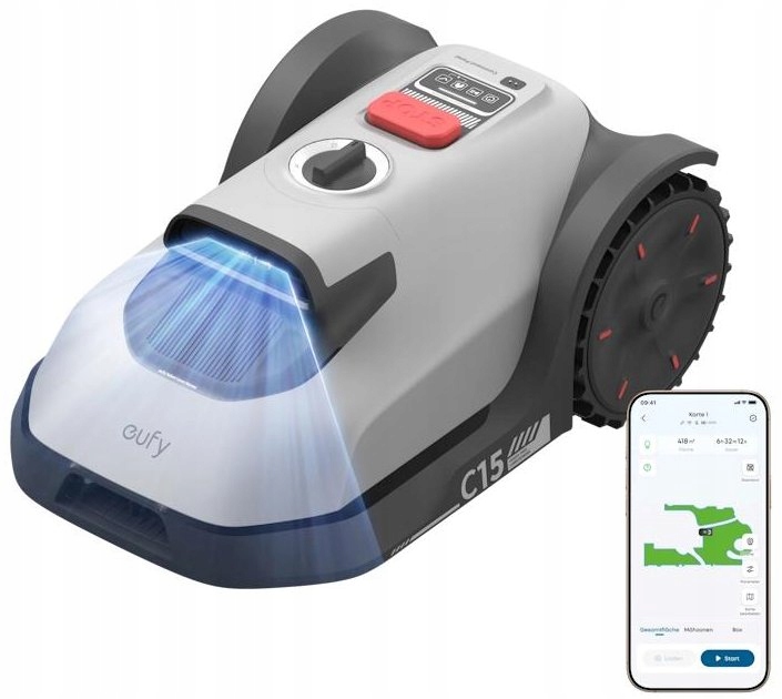 Anker Eufy C15 robotická sekačka/ plocha až 500 m2/ sklon 32%/ Wi-Fi/ IPX6/