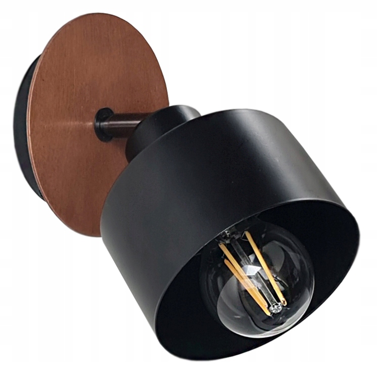 

Lampa Kinkiet Plafon Ścienny Sufitowy 015-1K Drewn