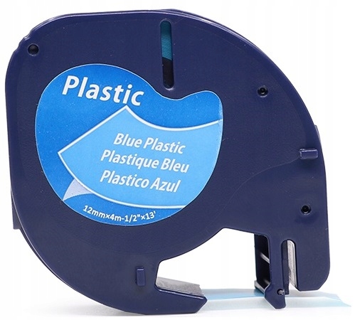 Taśma do DYMO LetraTag 12mmx4m niebies 59426 plast