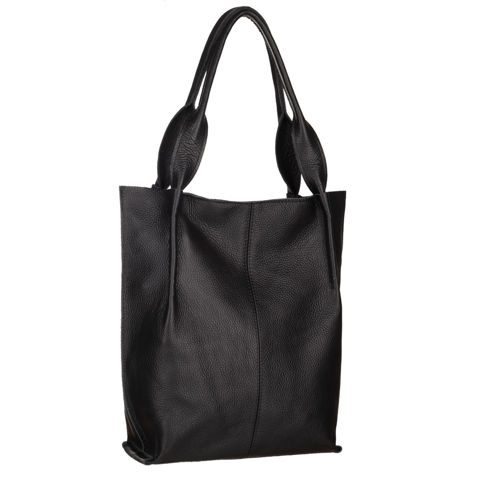 czarna SKÓRZANA TOREBKA A4 SKÓRA WOREK torba XL Marka inna