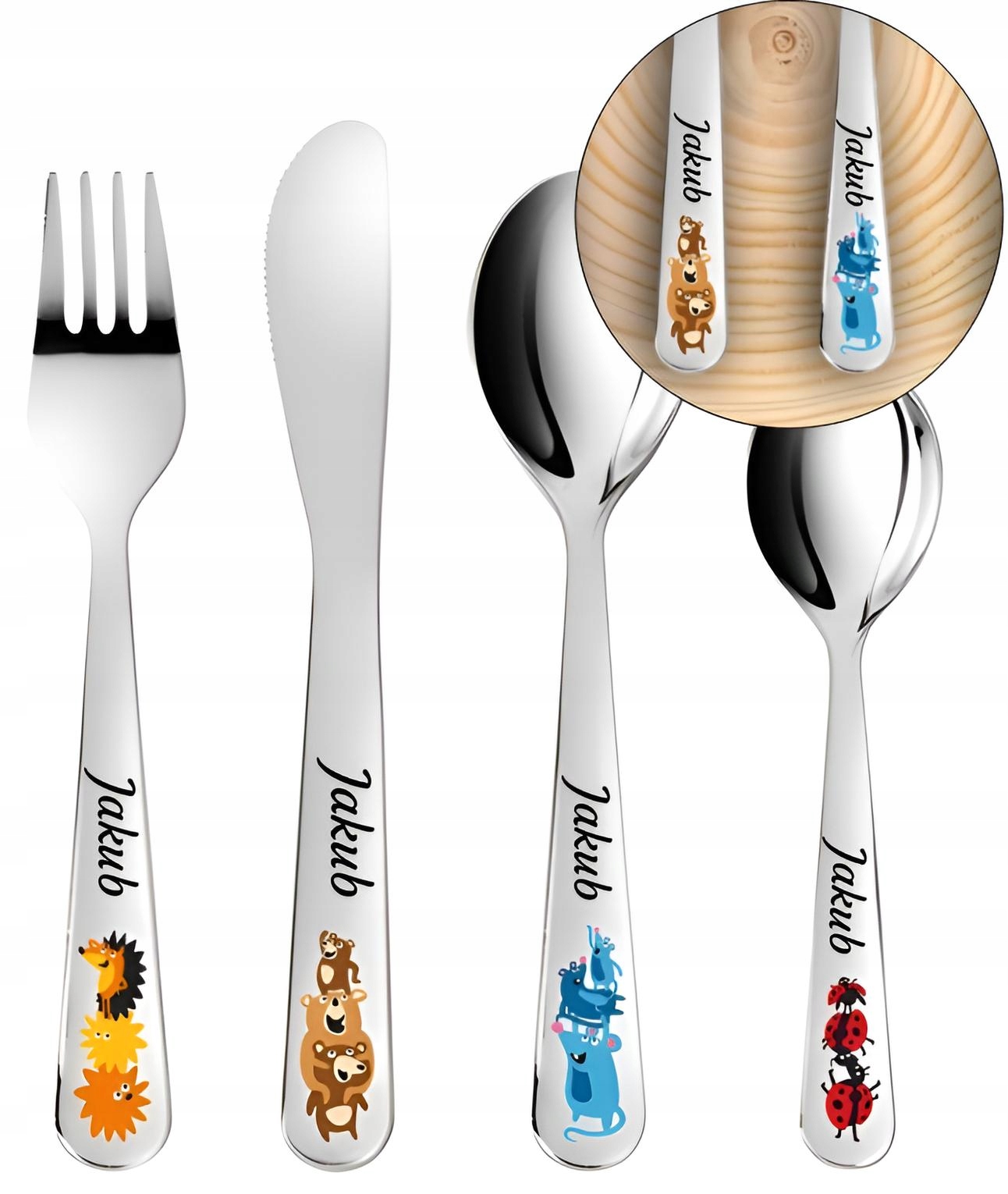 Tescoma Bambini Dětské příbory Zvířata Gravírování na křtiny Dárek