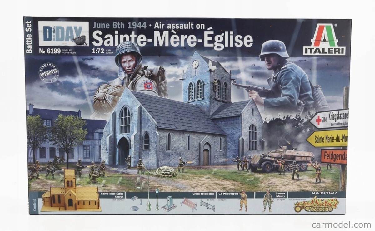 Italeri Accessories War Battle Set Sainte Mere Eglise 1944 1:72