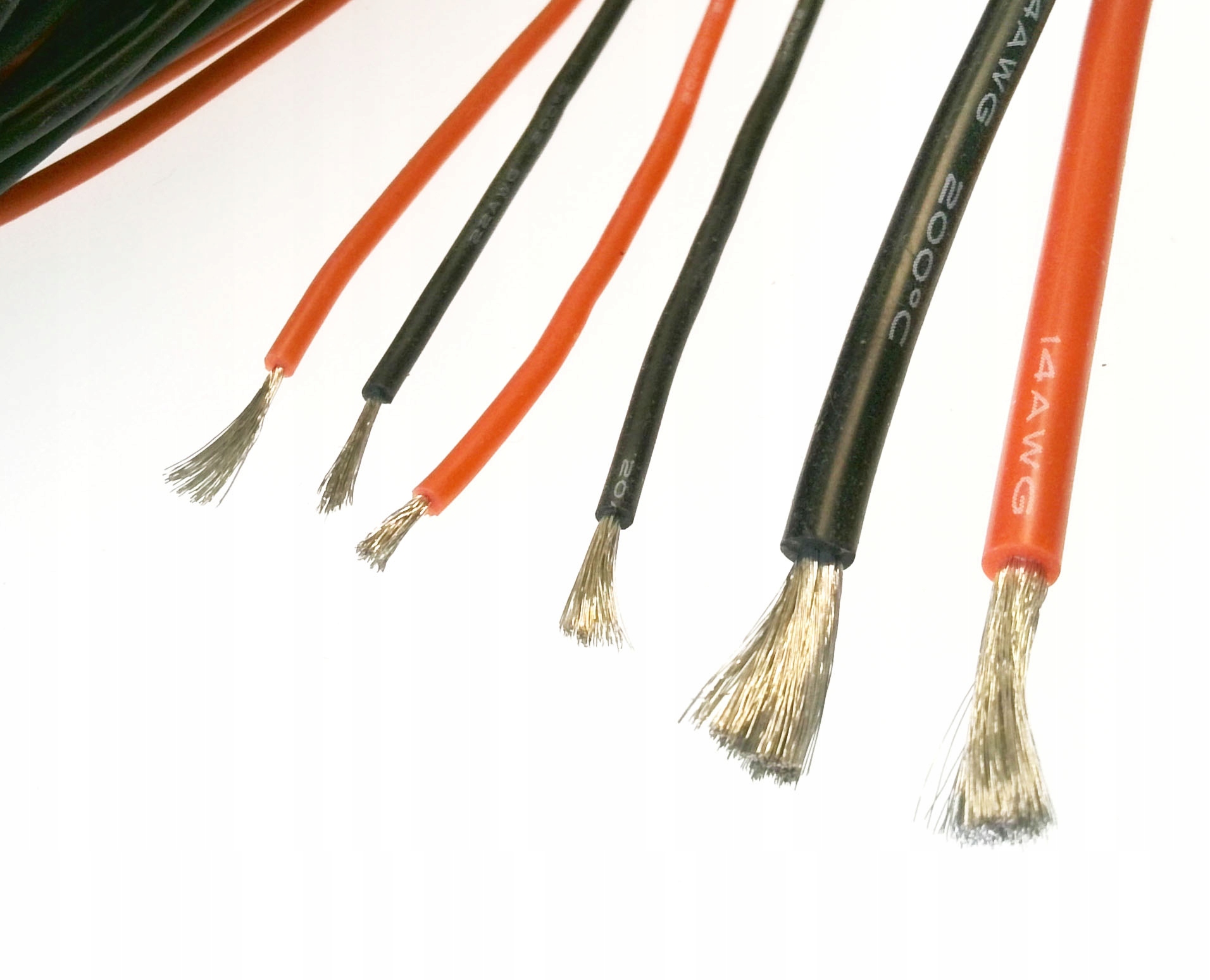 [STcs] KABSIL025 przewód silikonowy Czarny Cu 0,25mm2 b. elastyczny _x5mb