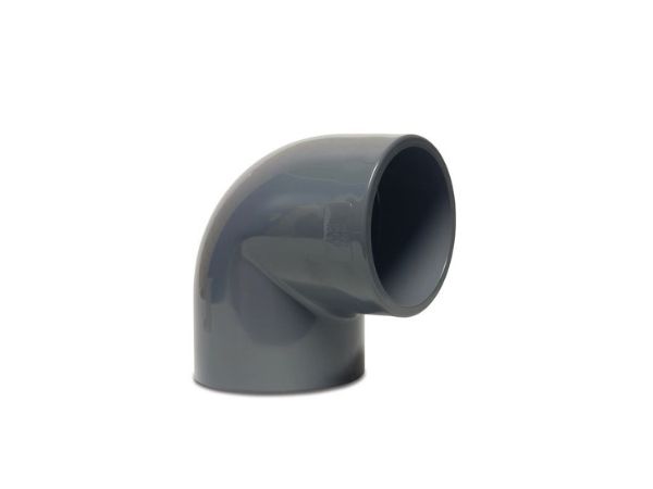 Kolano 90 stopni PVC-U, 2xKW, 63x63 mm, 16 Bar