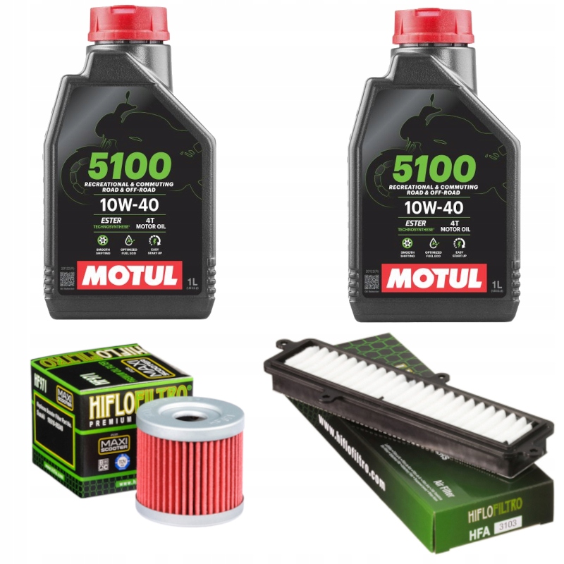 Zestaw Suzuki UH125 Burgman 2007-2013 olej i filtr