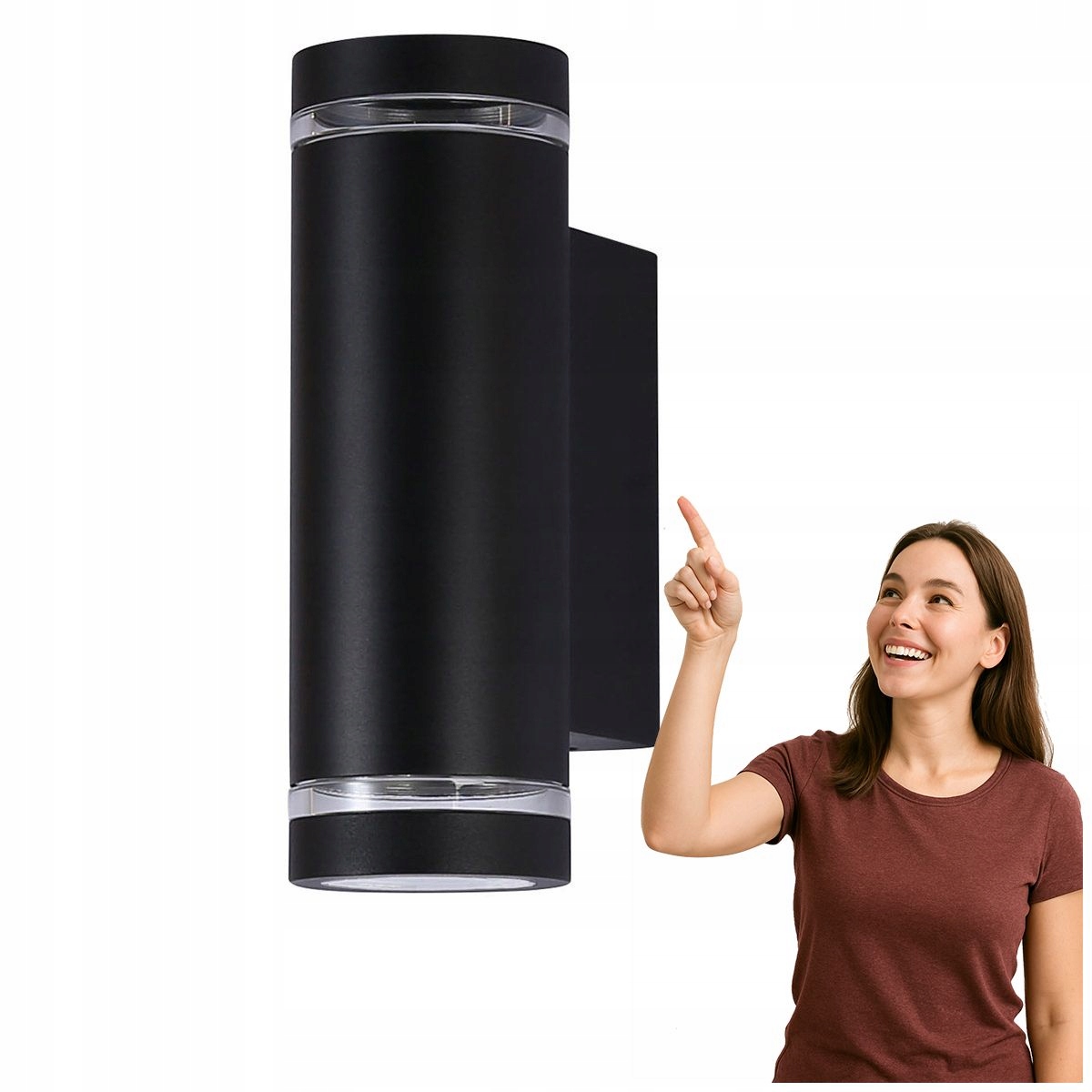 Venkovní Led lampa Fondo černá 14W Italux