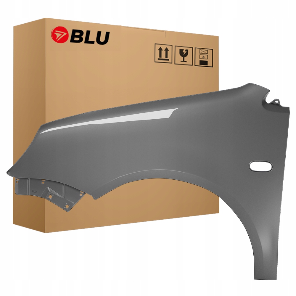 Blu Blatník Vw Polo 9N IV 4 LD7V levý stříbrný 01-05 přední pozink SilberGrau