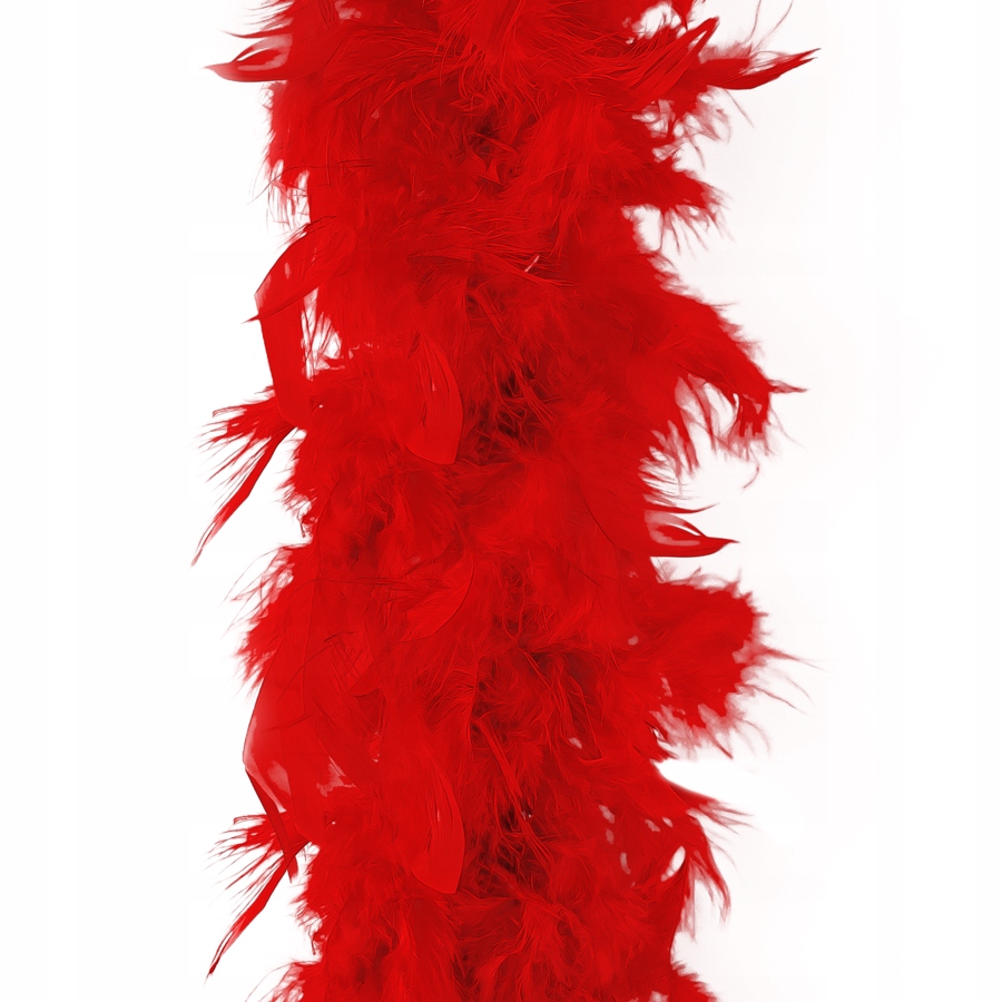 

Boa girlanda z piór 190cm Czerwona