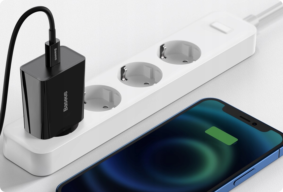 BASEUS SZYBKA ŁADOWARKA SIECIOWA ZASILACZ USB-C TYPE-C 20W PD QC 3.0 Marka Baseus
