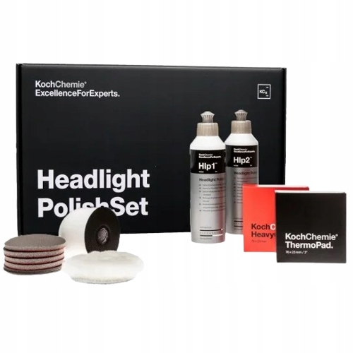 KOCH CHEMIE HEADLIGHT POLISH SET zestaw do lamp