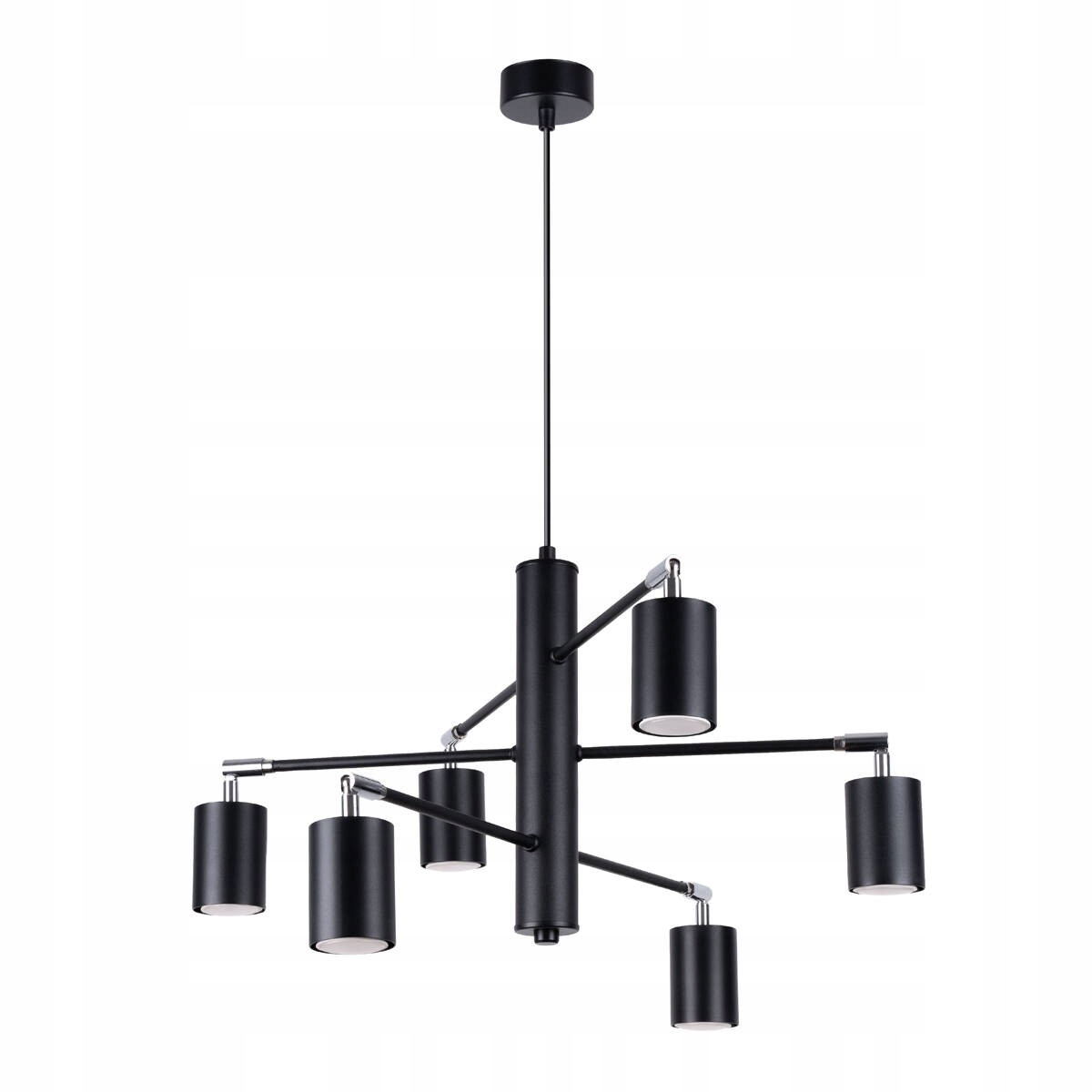 Čierny luster Lemmi 6xGU10 SL.1207 Sollux lighting