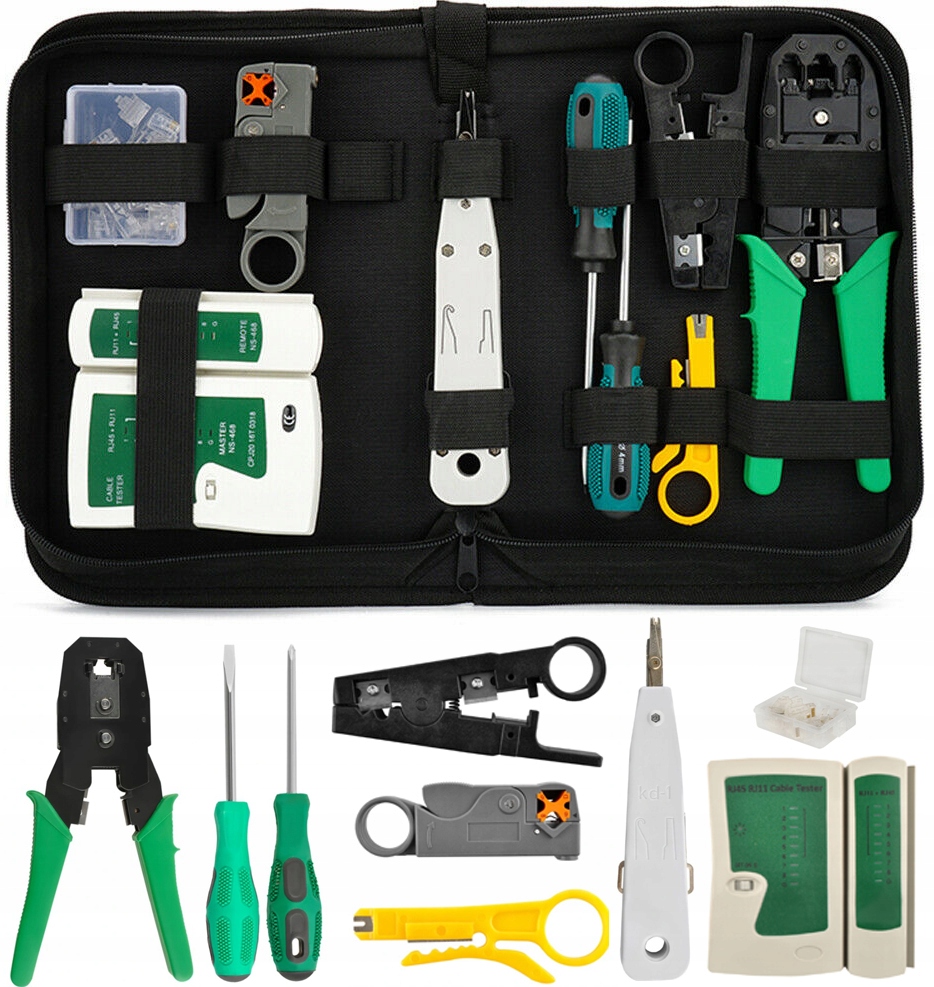 

Tester Kabli RJ45 Ściągacz Zaciskarka LAN3 Narzędz