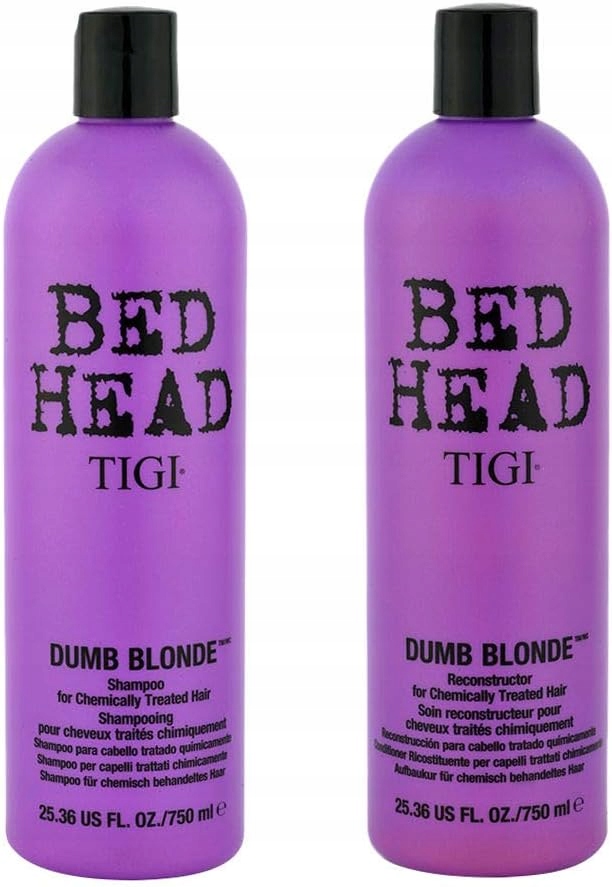 Tigi Bed Head Dumb Blonde šampon a kondicionér 750 ml regenerační sada pro blond