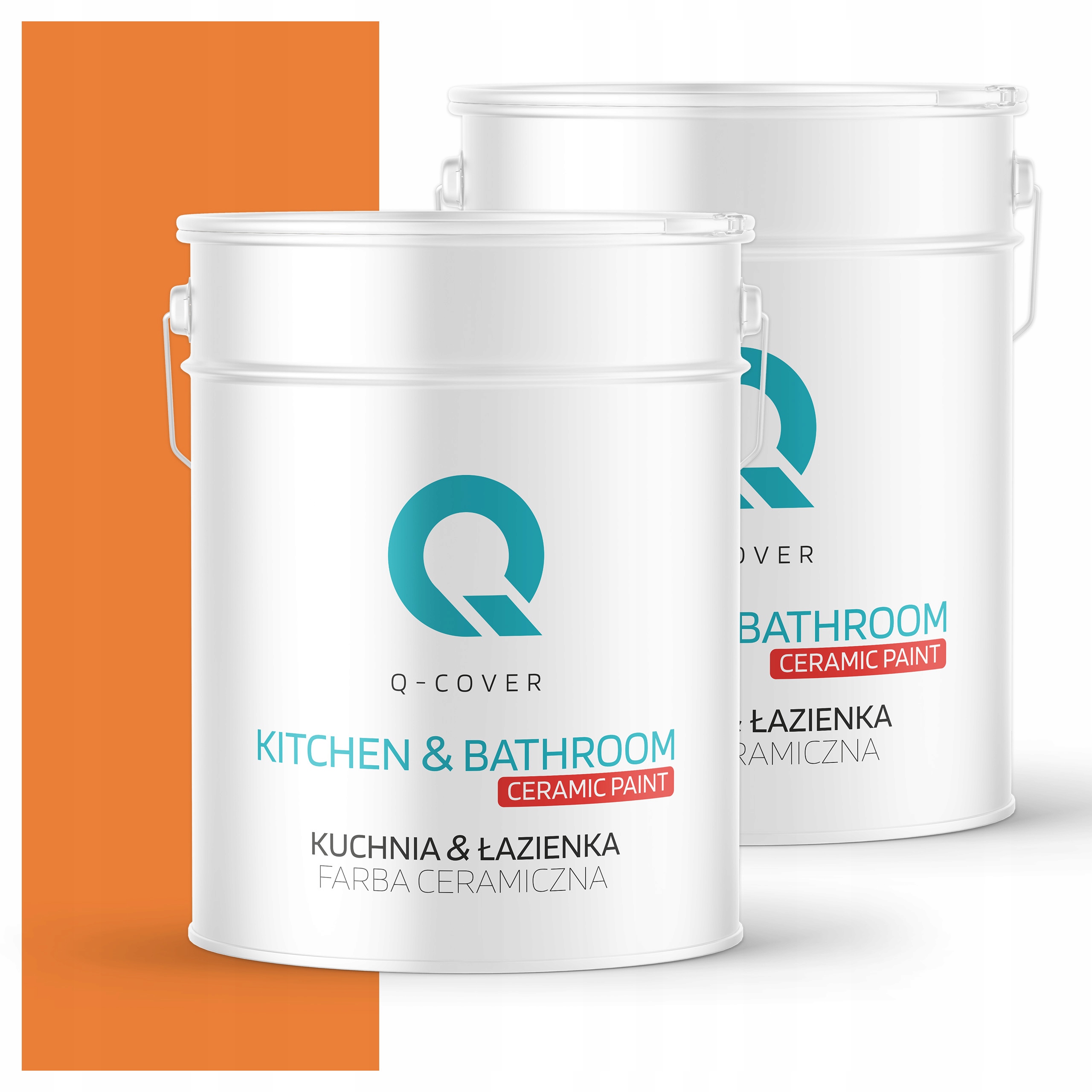 Umývateľná farba do kuchyne a kúpeľne 10 l Hlboká oranžová matná intenzívna