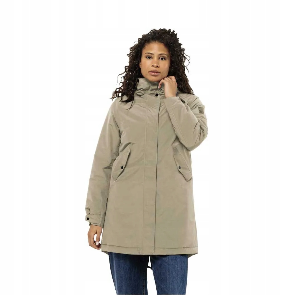 bawełniana parka kurtka Jack Wolfskin Talforst Parka W r. S