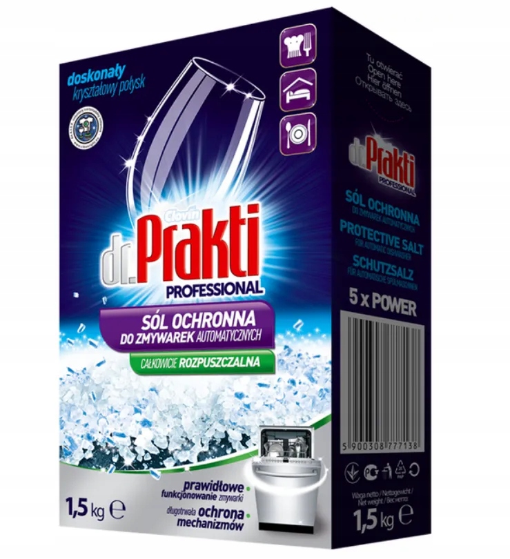 

Clovin Dr. Praktil Sól do zmywarek, 1500 g