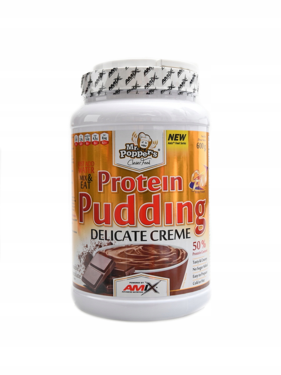 Amix Pudding protein creme 2 x 600 g čokoláda ekonomy pack