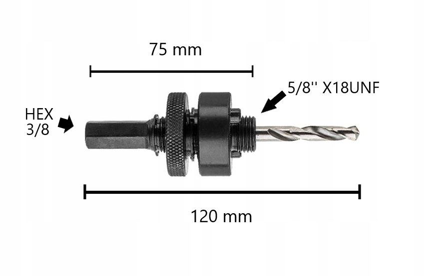 OTWORNICA KORONKA BIMETALOWA 40mm DO METALU DREWNA Marka DRL
