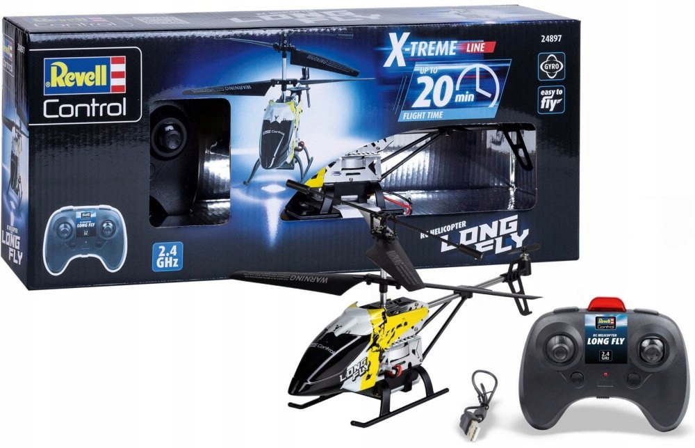 Revell Helikopter Rc X-Treme Long Fly Zdalnie sterowany 2,4GHz 24897