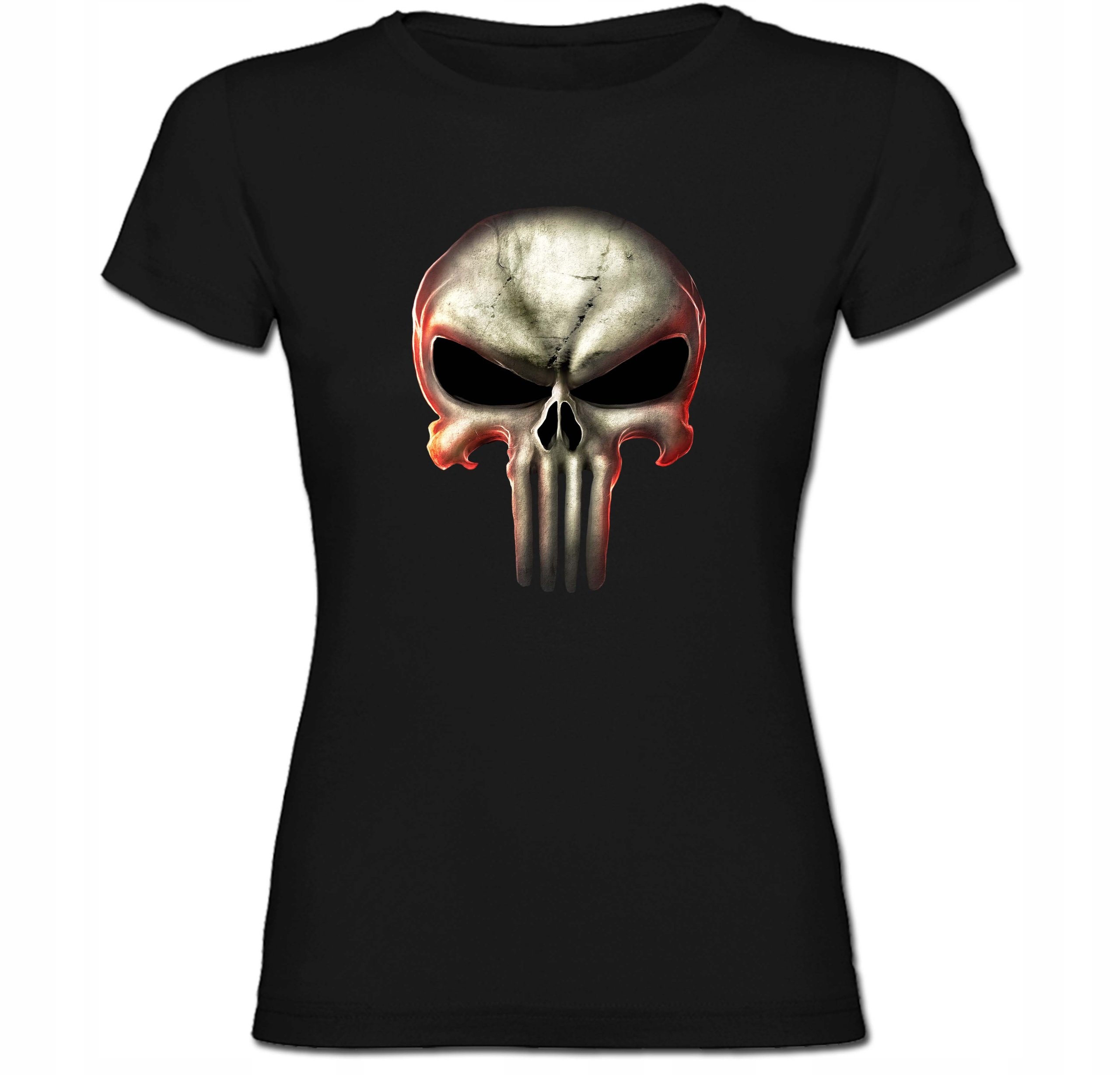

Tshirt damski punisher skull czaszka zęby XL